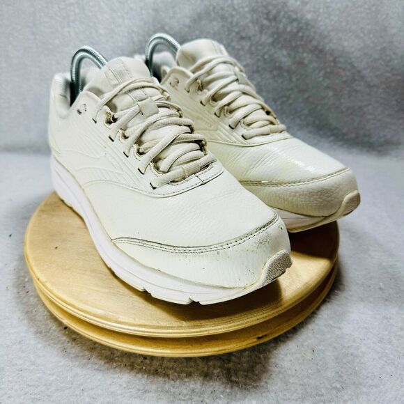 Brooks Addiction Walker 2 Shoes Sneakers Women's Size 10 B‎ White Leather - Picture 2 of 7